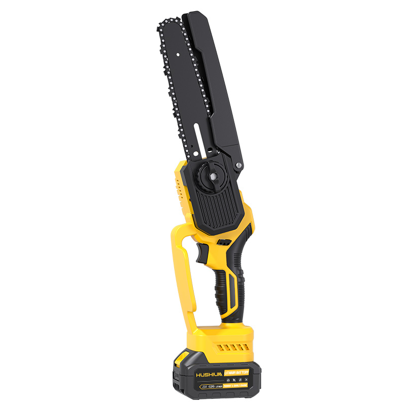 8-Inch Lightweight Professional Brushless Electric Chainsaw Durable DIY Power Saw Cordless Outdoor Use Battery Garden Tool